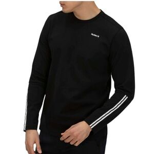 Hurley Morro Bay Black Crew Neck Cotton Sweatshirt Shirt XL